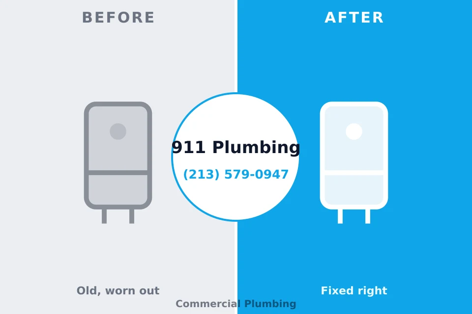 Before and after: plumbing repair Rock Spring, GA